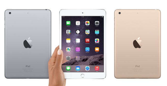 Apple iPad mini 3 vs Apple iPad mini 2 vs Apple iPad mini: size