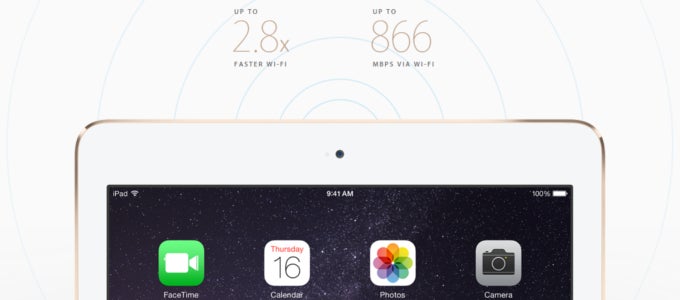 iPad Air 2 to provide much faster than before Wi-Fi connection speeds, supports record number of LTE bands