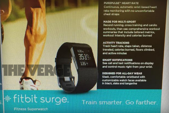 Leak shows off new Fitbit smartwatch - Fitbit Surge is a $249 smartwatch coming from the fitness band producer