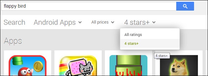 Google Play Store now lets you filter out apps with bad ratings