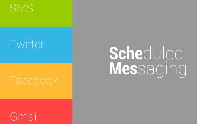 How to schedule messages and social network posts with Schemes for Android