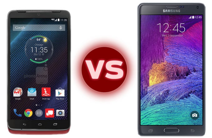 Motorola DROID Turbo vs Samsung Galaxy Note 4: in-depth specs comparison