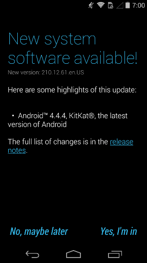 The OG Motorola Moto G receives Android 4.4.4 - Last year's Motorola Moto G getting update to Android 4.4.4 in the U.S.
