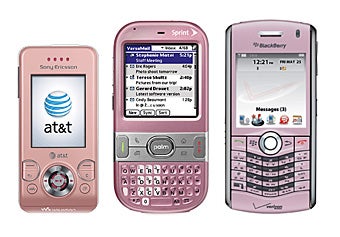 Sony Ericsson W580i, Palm Centro, BlackBerry Pearl - You need more pink???