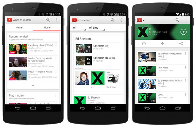 Google updates its Android and iOS YouTube apps with a new Music tab for endless mixes