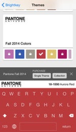 iOS 8 keyboard Brightkey gets a pack of Pantone-designed color 