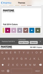 iOS 8 keyboard Brightkey gets a pack of Pantone-designed