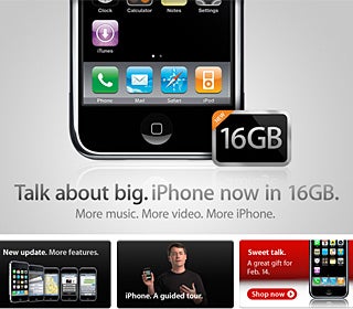 16GB Apple iPhone now available with AT&T