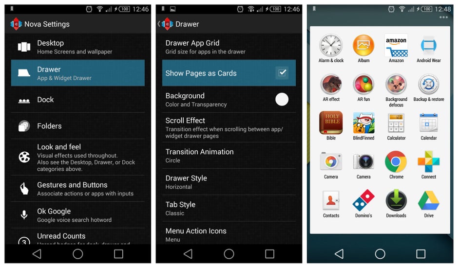 Newest Nova launcher beta intros a Lollipop-themed app drawer and circle animation