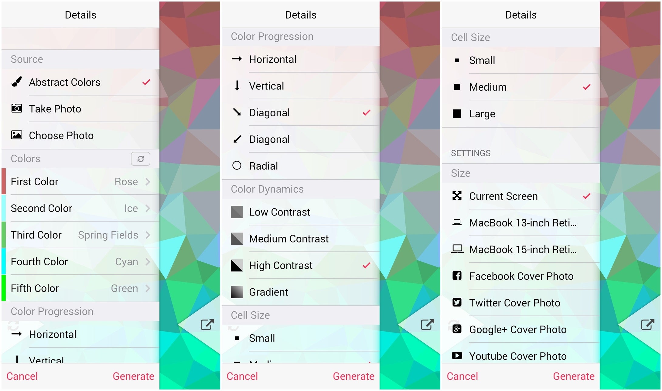 How to trick out your phone with some sweet custom polygonal wallpapers on Android and iOS