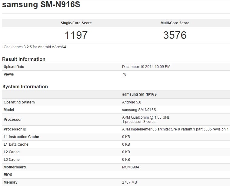 New evidence suggests that a Snapdragon 810-powered Samsung Galaxy Note 4 may be coming soon