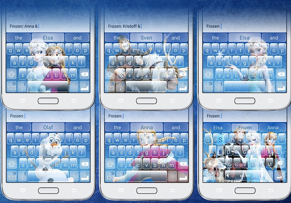Swiftkey unveils branded keyboard themes, Frozen is first