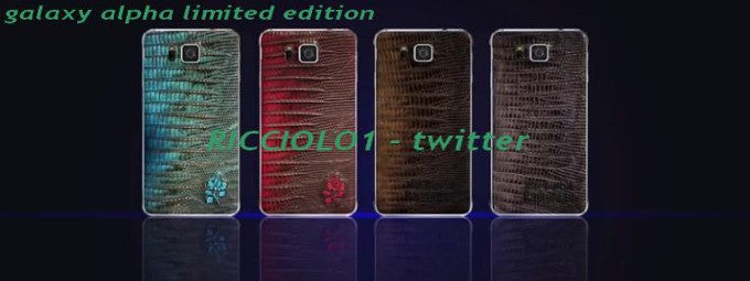Galaxy Alpha &quot;limited edition&quot; comes in four different... snakeskins?