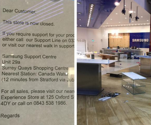 Samsung shuts the doors of its flagship London store for good - Samsung&#039;s flagship London store is shuttered