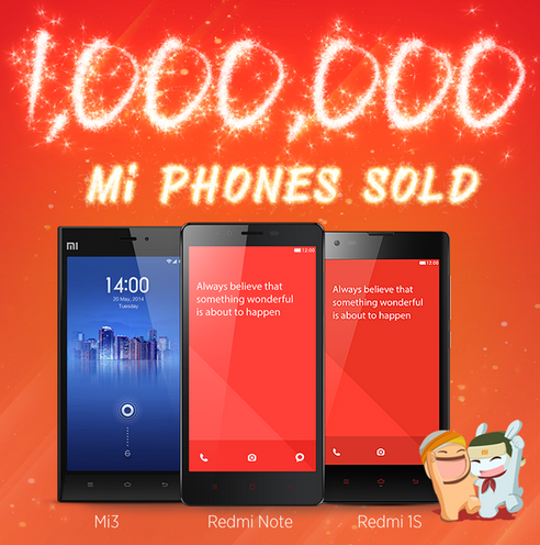 Xiaomi says it has sold one million phones in India since July - Xiaomi executive: We&#039;ve sold one million phones in India since July