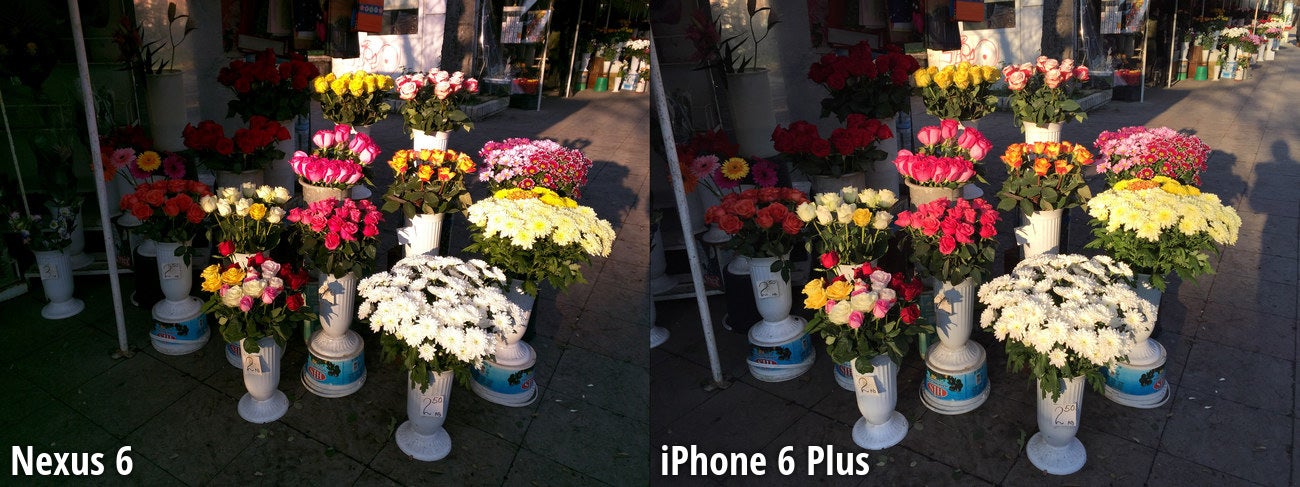 Side-by-side preview - Nexus 6 vs iPhone 6 Plus camera comparison: where Google&#039;s smartphone shines and where it lags behind the iPhone