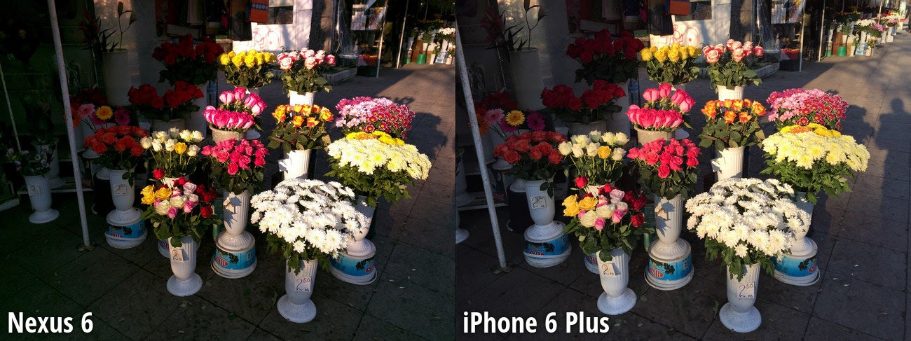 Side-by-side preview - Nexus 6 vs iPhone 6 Plus camera comparison: where Google's smartphone shines and where it lags behind the iPhone