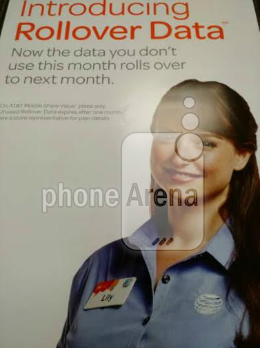 Leaked image hints at rollover data for AT&amp;T - Leaked image reveals Rollover Data is coming to AT&T