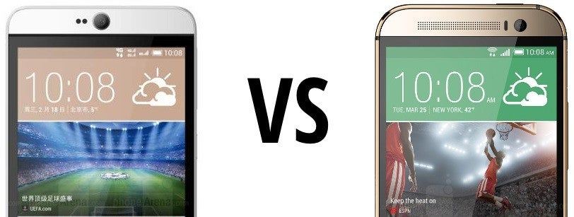 HTC Desire 826 vs HTC One (M8): first look