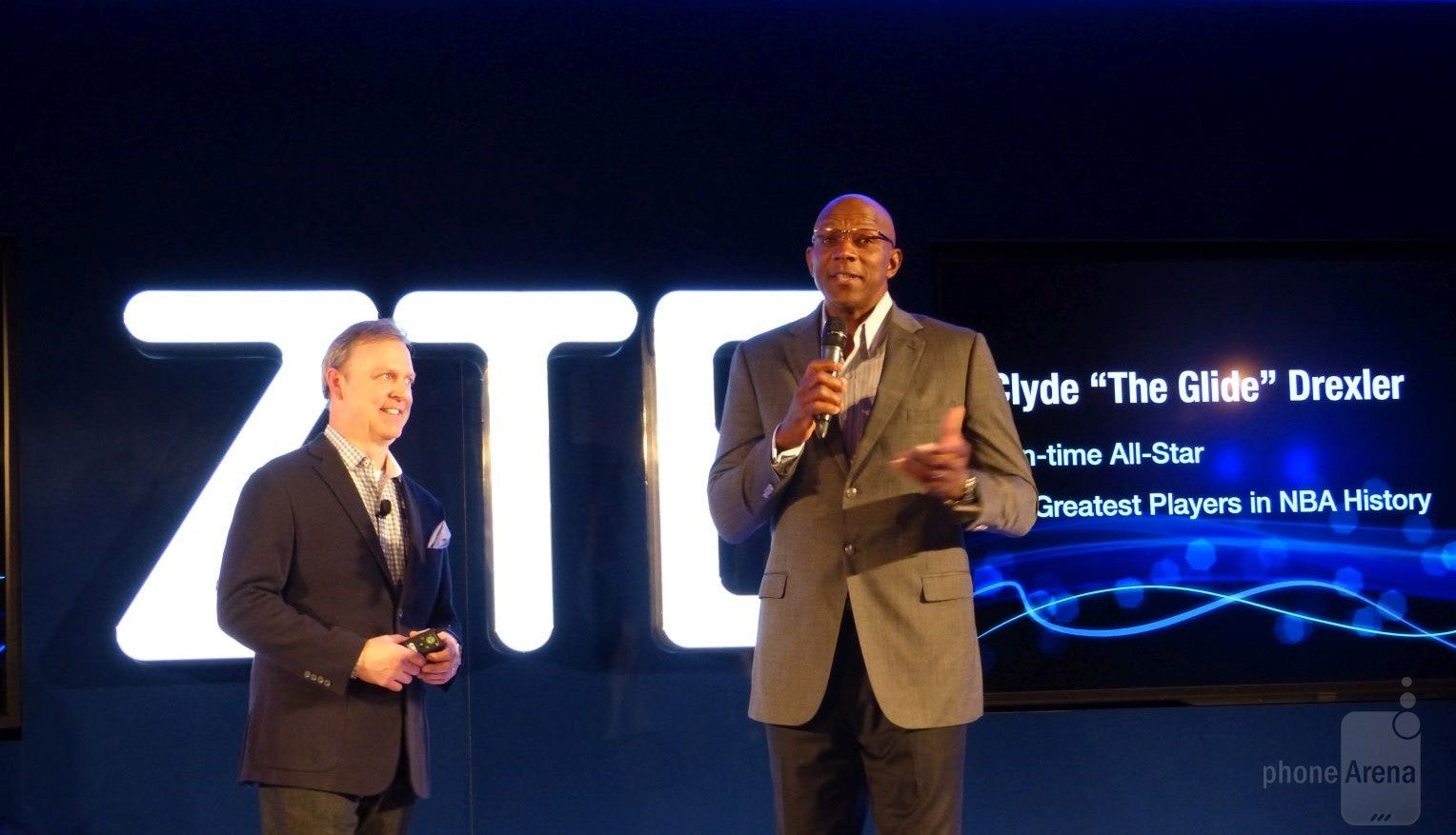 NBA All-Star Clyde Drexler made his pitch, and shared genuine excitement over ZTE, particularly the new SPRO2 smart projector - From CES 2015 – Brands to watch in the US: ZTE (part 2 of 2)