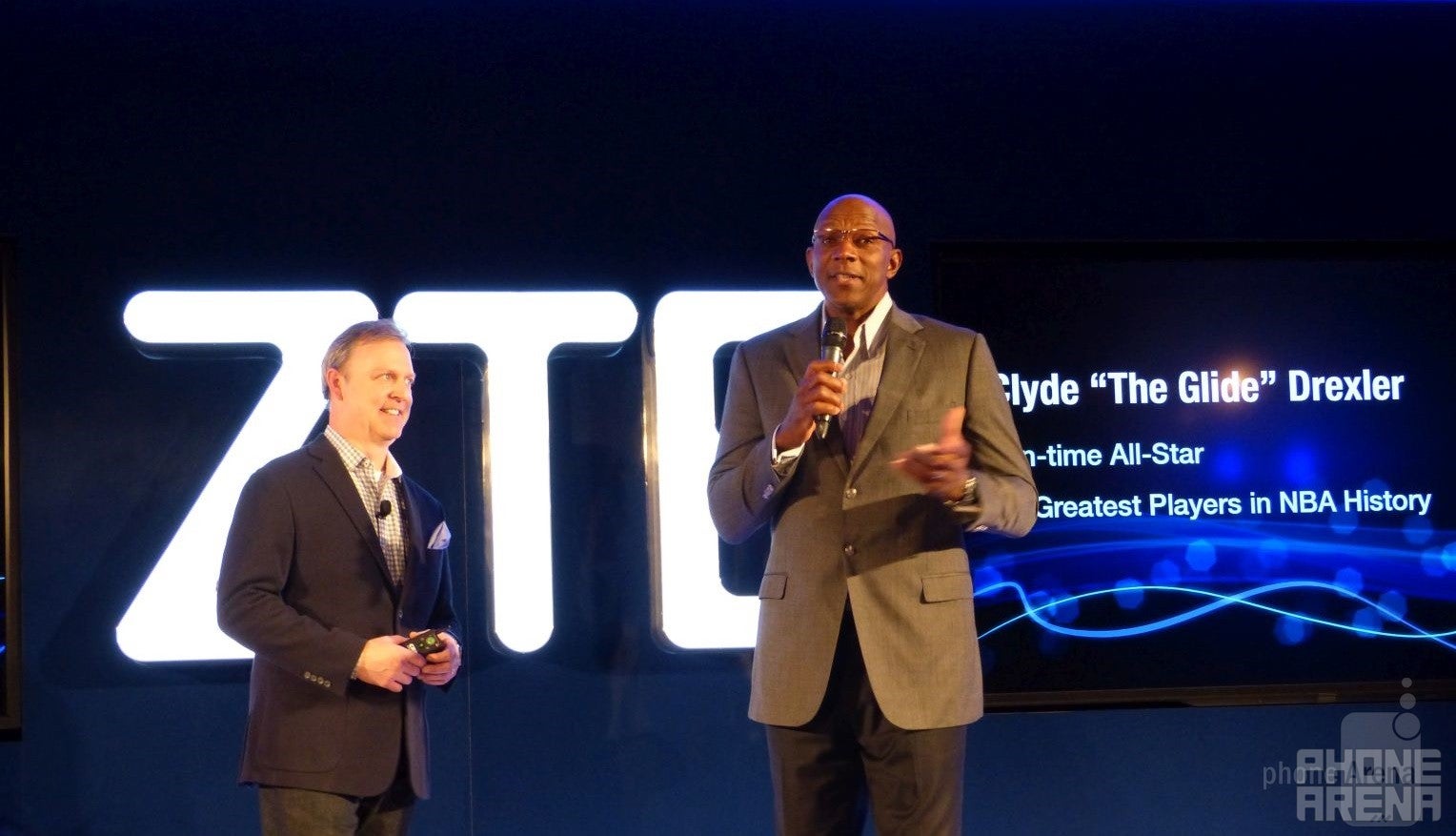 NBA All-Star Clyde Drexler made his pitch, and shared genuine excitement over ZTE, particularly the new SPRO2 smart projector - From CES 2015 – Brands to watch in the US: ZTE (part 2 of 2)