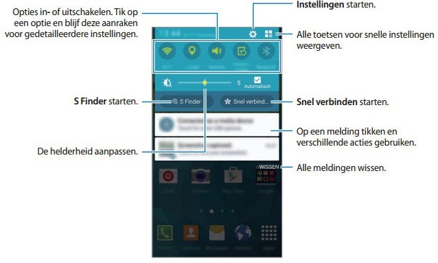 Note 4 user manual updated with the Android 5.0 Lollipop interface changes