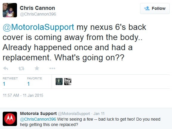 Motorola to replace defective Nexus 6 devices suffering issue with detaching back-plate