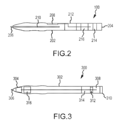 Last month, Apple received a patent for this stylus, one of many stylus patents filed by the company - Ming Chi-Kuo: Apple to release stylus at the same time it launches the 12.9-inch Apple iPad Pro