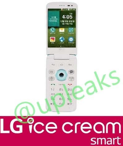 The LG Ice Cream Smart appears to be a future clamshell Android smartphone