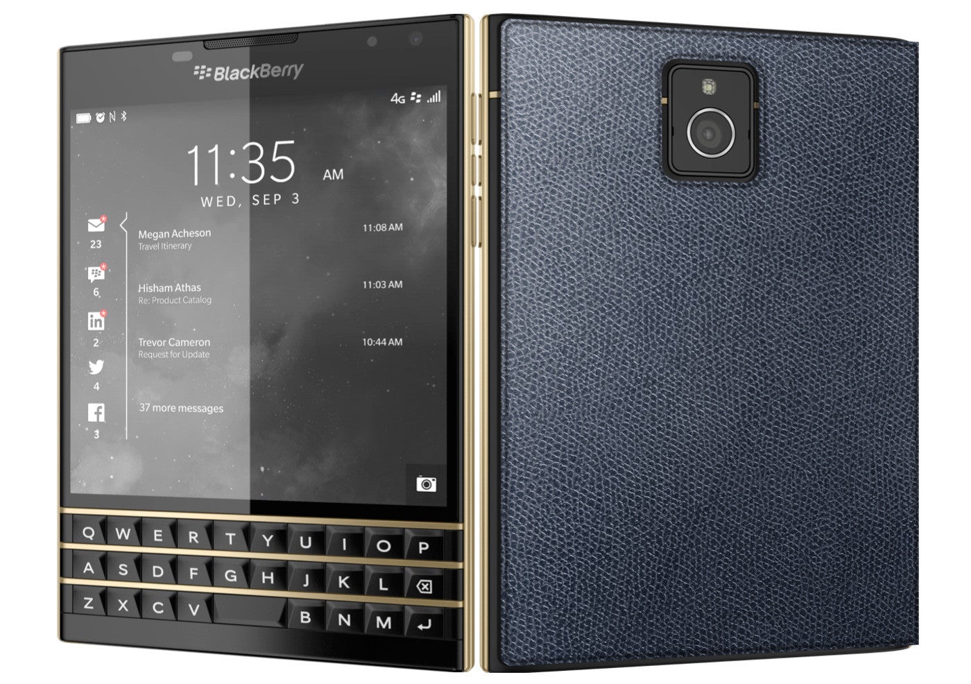 Only 50 units of this BlackBerry Passport Black &amp; Gold edition exist, there&#039;s no gold on board though