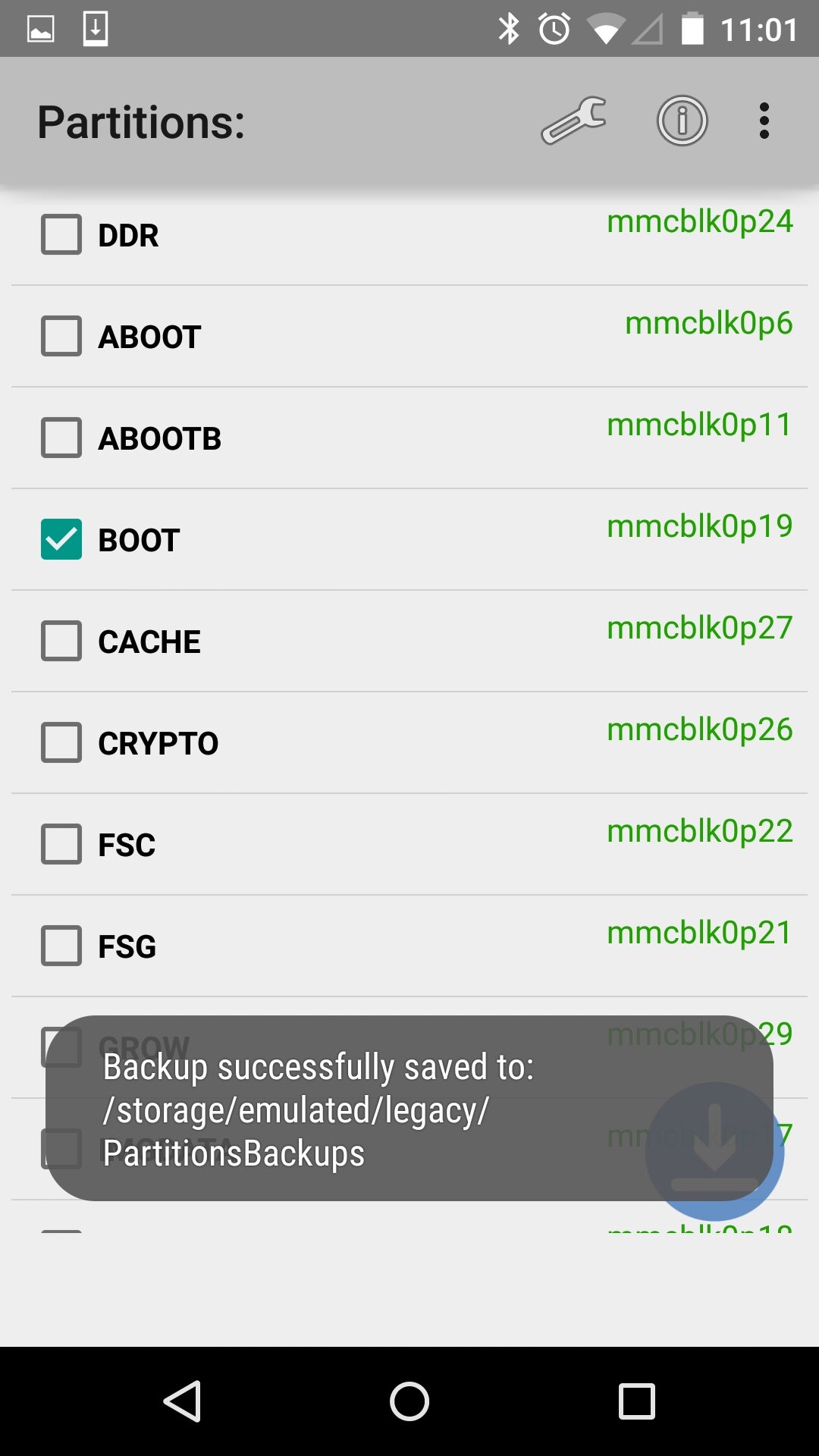 How to easily make a complete backup of your Android system partitions