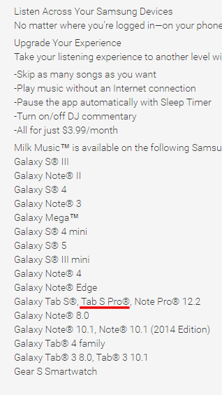 Changelog listing suggests that Samsung might be working on a Galaxy Tab S Pro slate