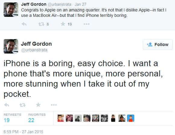 HTC&#039;s Jeff Gordon: the iPhone is &quot;terribly boring&quot;