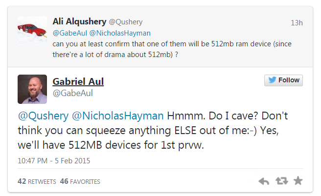 Windows 10 for Phones will be previewed on Lumias with 512 MB RAM, too