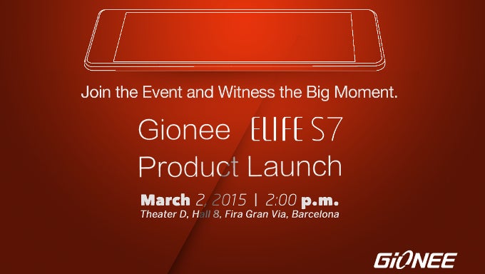 Gionee to unveil the Elife S7 - it&#039;s out of the thinness race, but promises performance