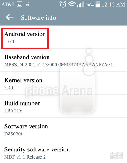 AT&amp;amp;T&#039;s LG G3 is updated to Android 5.0.1 - AT&amp;T&#039;s LG G3 receives Android 5.0.1