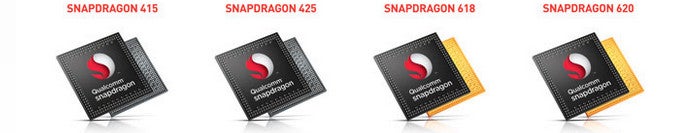 Qualcomm Snapdragon 415 vs 425 vs 618 vs 620: specs comparison