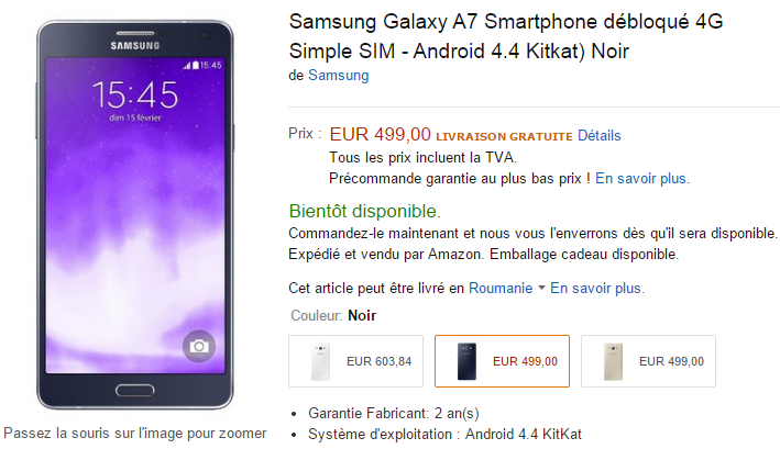 Samsung&#039;s thinnest smartphone ever (Galaxy A7) costs more than the S5 in Europe