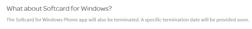 Google will close the Softcard Windows Phone app - Google acquires technology and IP from Softcard, will terminate Windows Phone app