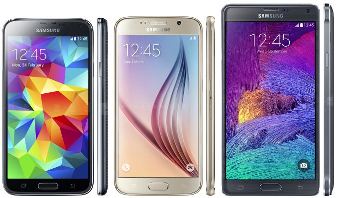 Samsung Galaxy S6 vs Galaxy S5 vs Galaxy Note 4: specs comparison