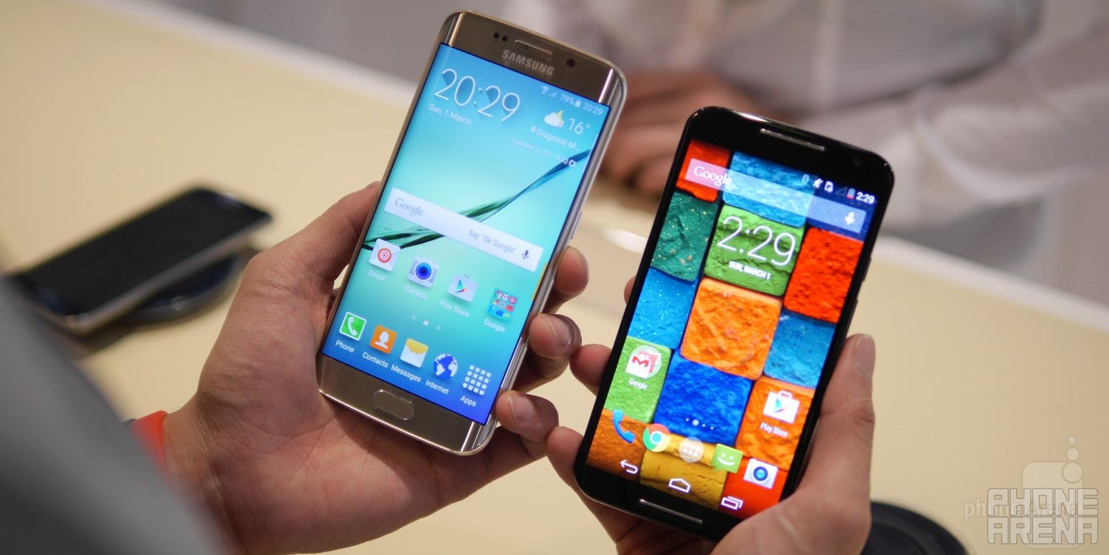 Samsung Galaxy S6 edge vs Motorola Moto X (2014): first look
