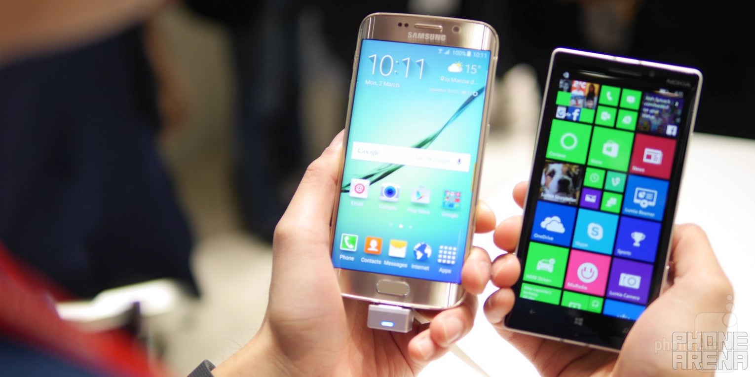 Samsung Galaxy S6 edge versus Nokia Lumia 930: first look