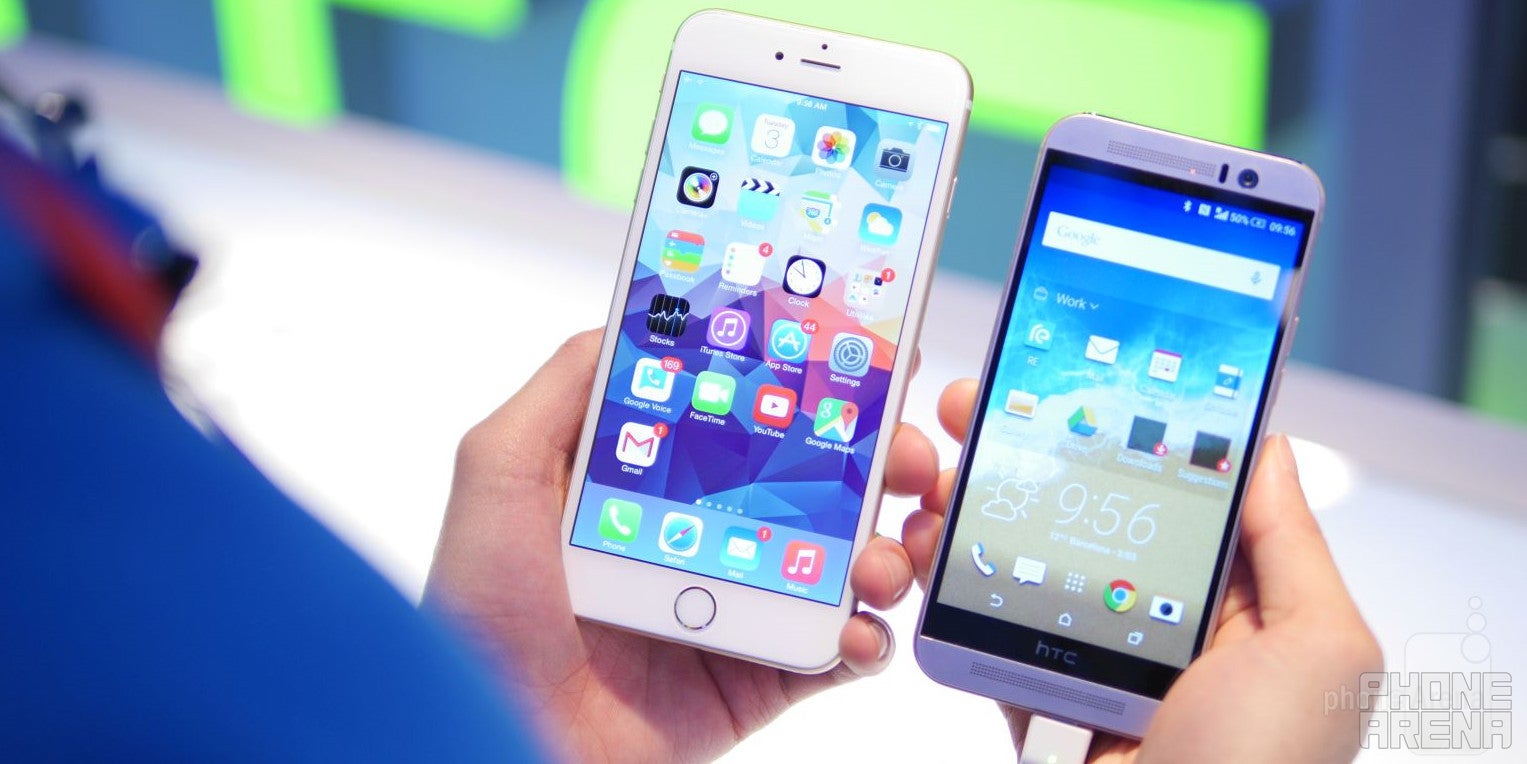 HTC One M9 versus Apple iPhone 6 Plus: first look