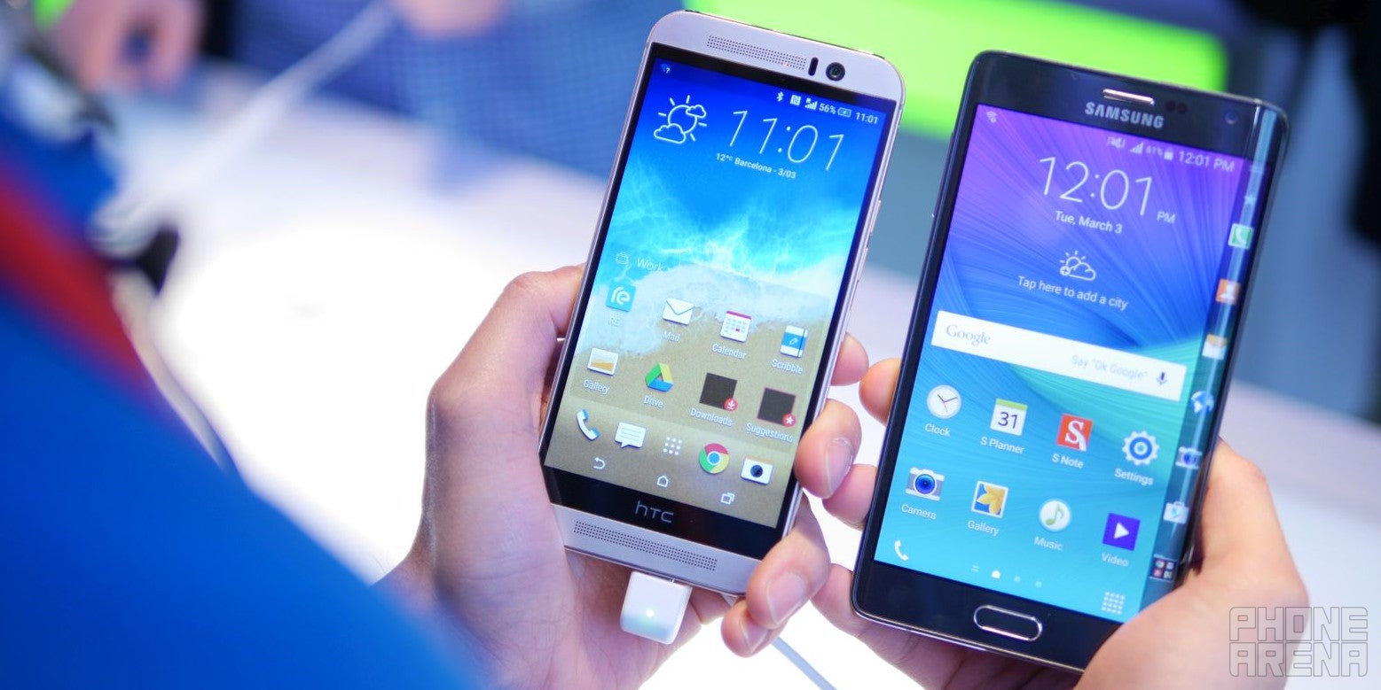 HTC One M9 vs Samsung Galaxy Note Edge: first look