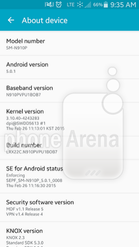 Sprint Samsung Galaxy Note 4 is updated - Sprint's Samsung Galaxy Note 4 updated to Android 5.0.1