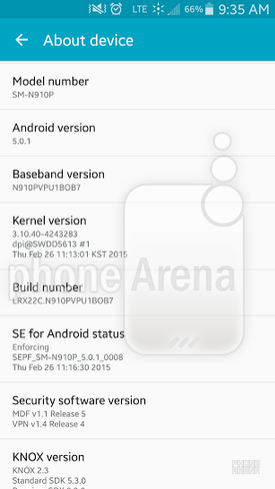 Sprint Samsung Galaxy Note 4 is updated - Sprint&#039;s Samsung Galaxy Note 4 updated to Android 5.0.1