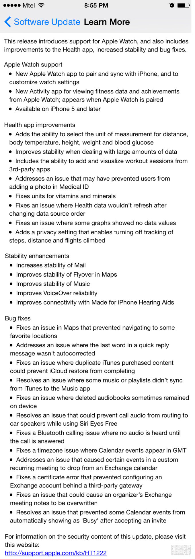 Apple releases iOS 8.2 firmware update, you can get it starting today