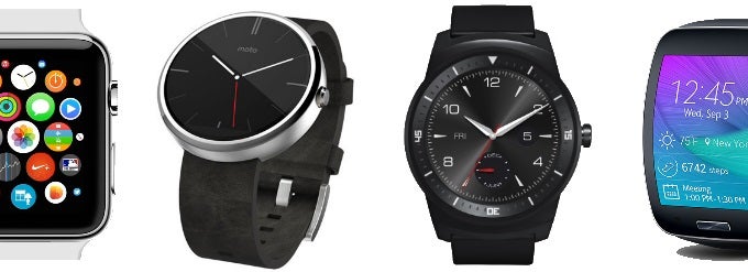 Apple Watch vs Moto 360 vs LG G Watch R vs Samsung Gear S: specs comparison
