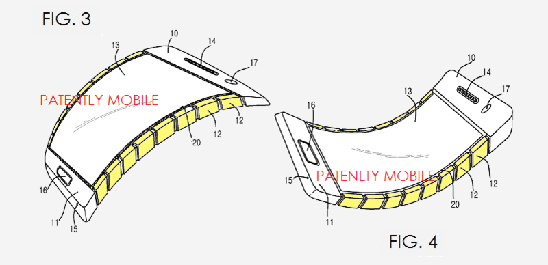 Samsung wants to patent a phone with bendable display and chassis, patent application reveals
