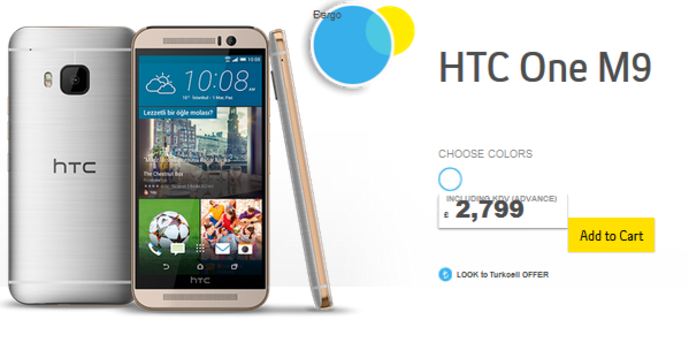 The HTC One M9 can be pre-ordered from Turkcell - Pre-orders begin for the HTC One M9 in Turkey